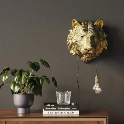 KARE Design Applique Animal Tiger Head 34Cm Outlet