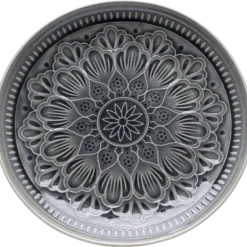 KARE Design Assiette Sicilia Mandala Gris O27Cm Sale