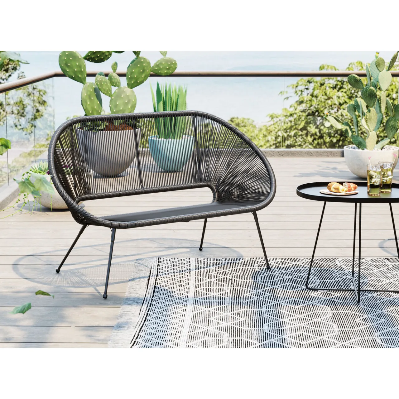 KARE Design Banquette Acapulco Noir Discount