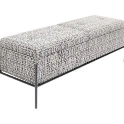 KARE Design Banquette Buttons Storage Noir-Blanc Gm Clearance