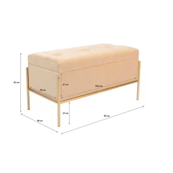 KARE Design Banquette Buttons Storage Beige Pm Sale