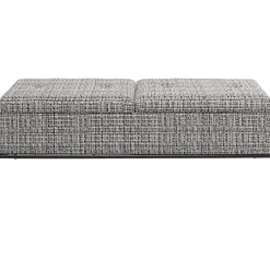 KARE Design Banquette Buttons Storage Noir-Blanc Gm New