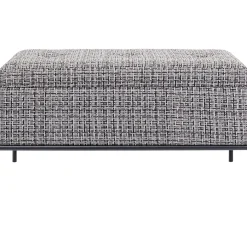 KARE Design Banquette Buttons Storage Noir-Blanc Pm