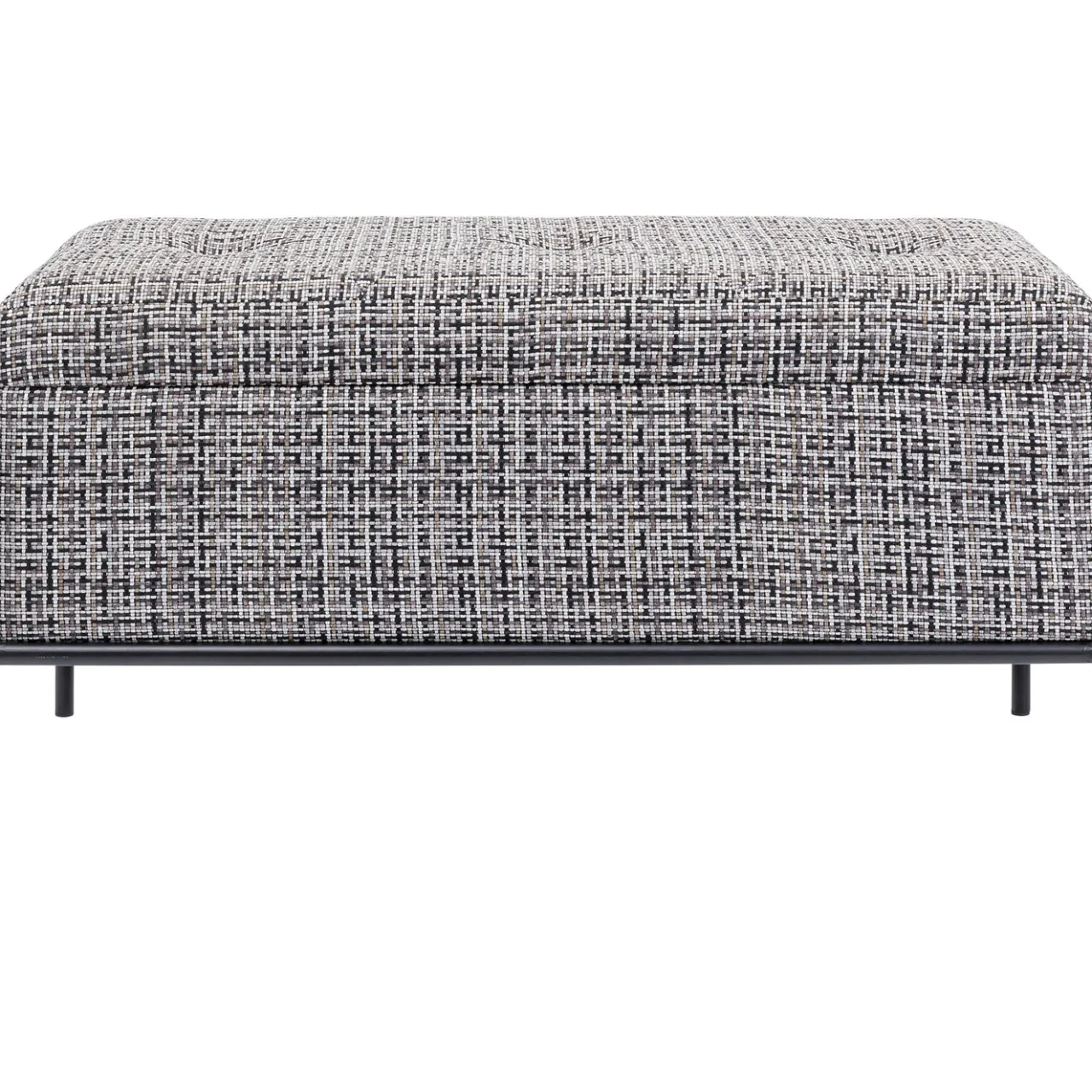 KARE Design Banquette Buttons Storage Noir-Blanc Pm