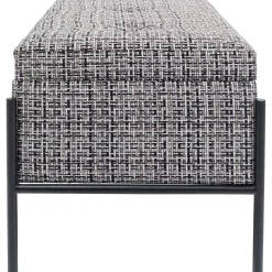 KARE Design Banquette Buttons Storage Noir-Blanc Pm