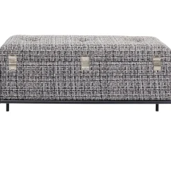 KARE Design Banquette Buttons Storage Noir-Blanc Pm