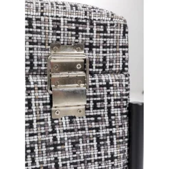 KARE Design Banquette Buttons Storage Noir-Blanc Pm