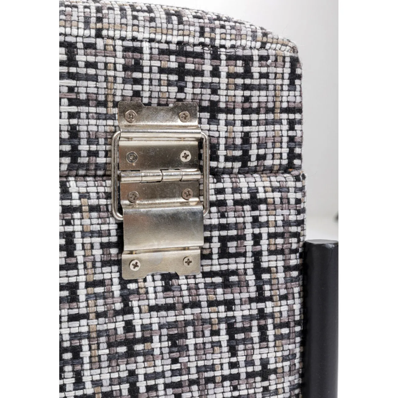 KARE Design Banquette Buttons Storage Noir-Blanc Pm