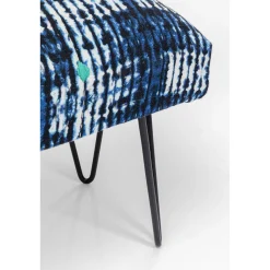 KARE Design Banquette Desna Patchwork Bleu 80Cm Outlet