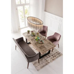KARE Design Banquette Mode Velours Gris Clearance