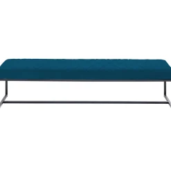 KARE Design Banquette Smart Velours Petrole Noir 150Cm Hot