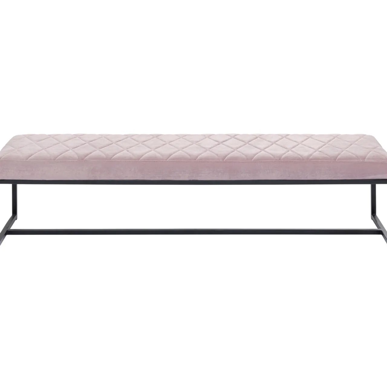 KARE Design Banquette Smart Velours Rose Noir 150Cm Clearance