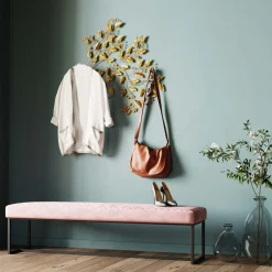 KARE Design Banquette Smart Velours Rose Noir 150Cm Clearance