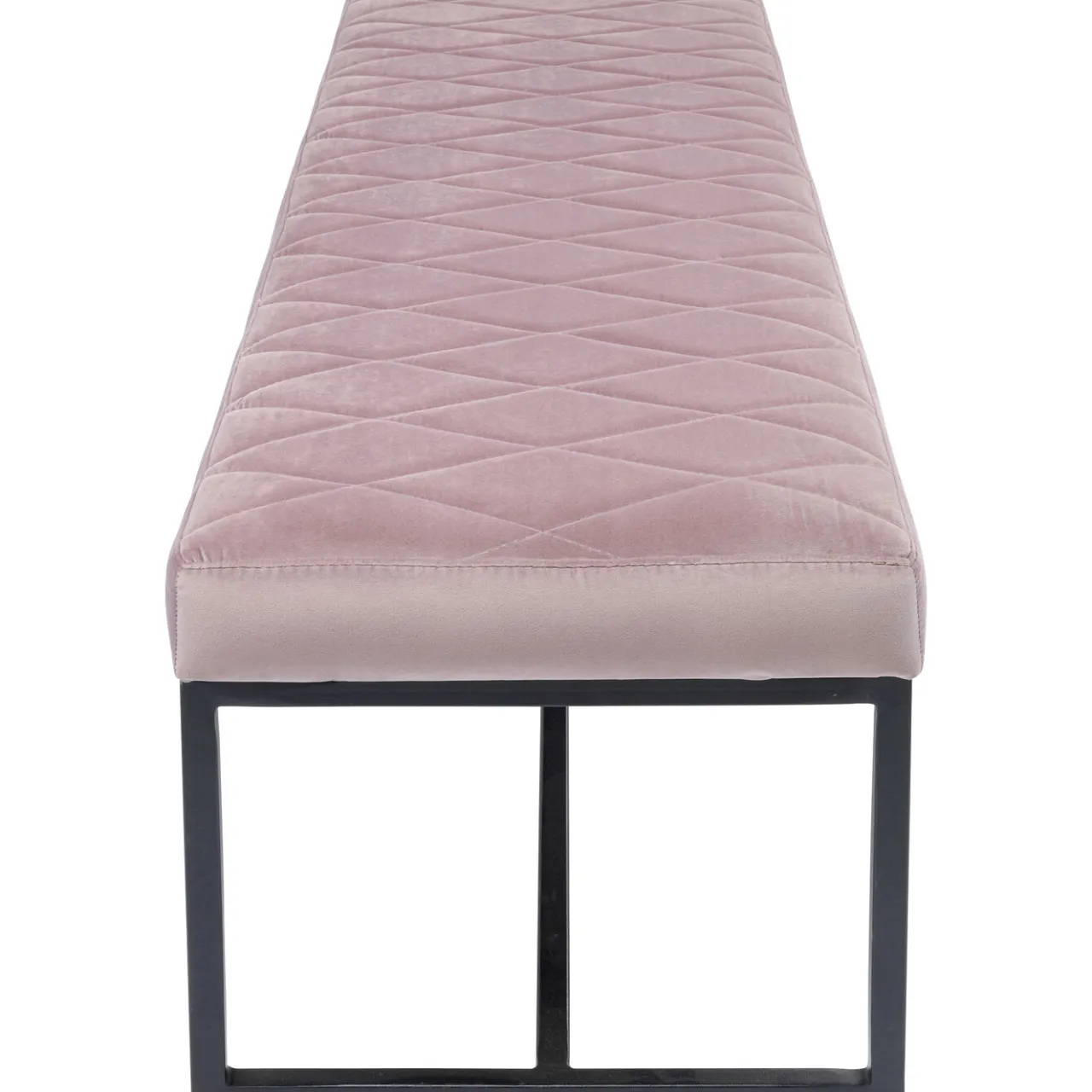 KARE Design Banquette Smart Velours Rose Noir 150Cm Clearance