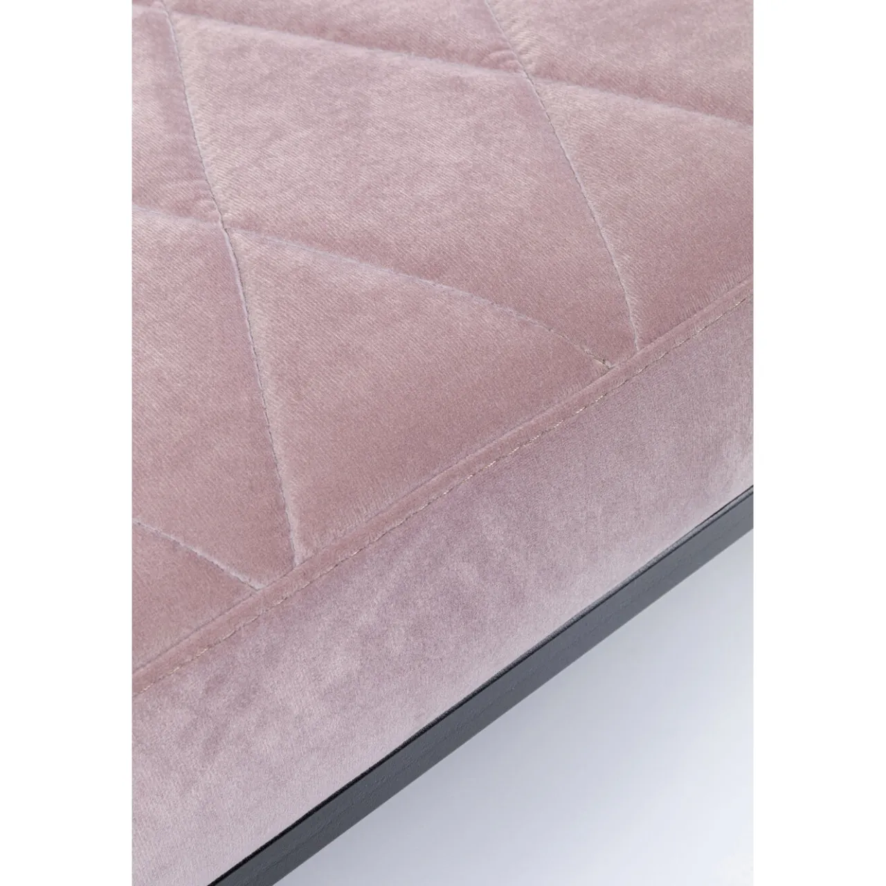 KARE Design Banquette Smart Velours Rose Noir 150Cm Clearance