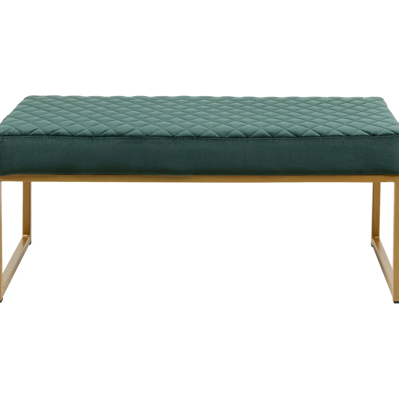 KARE Design Banquette Smart Velours Vert Fonce Laiton 90Cm Hot