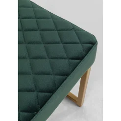 KARE Design Banquette Smart Velours Vert Fonce Laiton 90Cm Hot