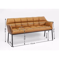 KARE Design Banquette Thinktank Marron Discount