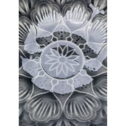 KARE Design Bol Sicilia Mandala Gris O18 Discount