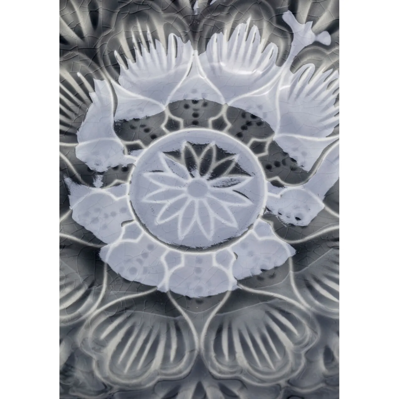 KARE Design Bol Sicilia Mandala Gris O18 Discount
