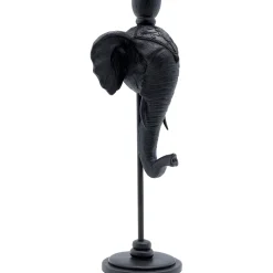 KARE Design Bougeoir Elephant Head Noir 36Cm New