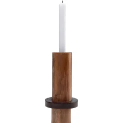 KARE Design Bougeoir Wood Zylinder 25Cm