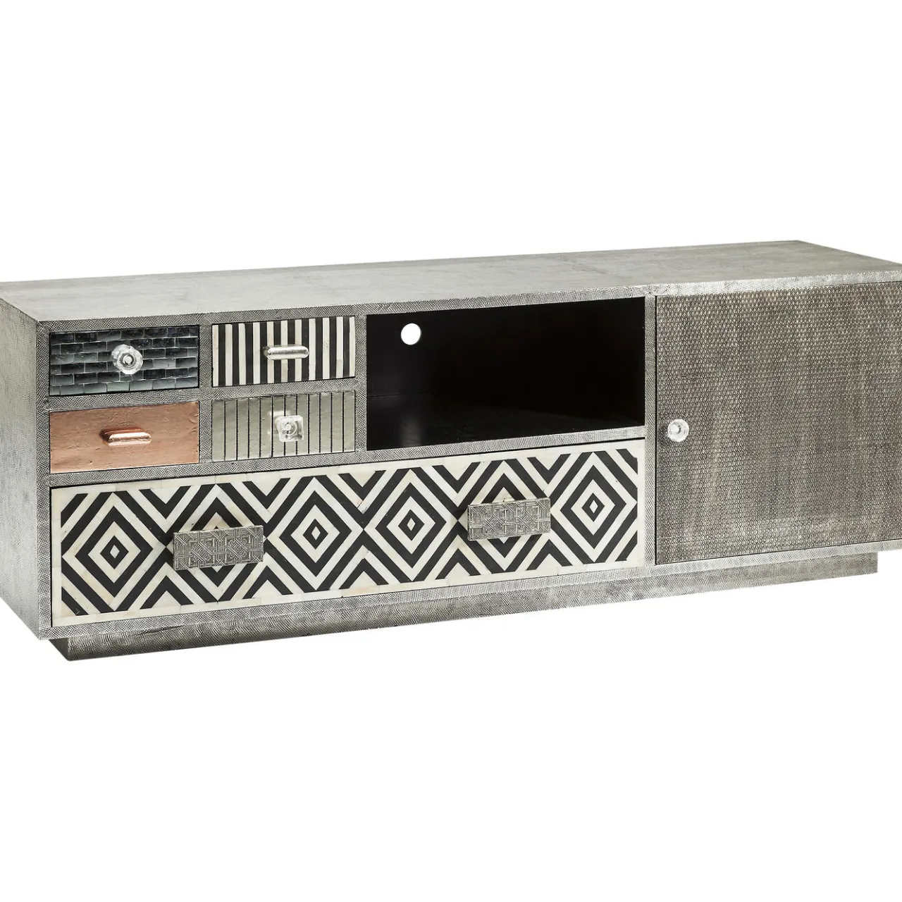 KARE Design Buffet Bas Chalet 1 Porte,5 Tiroirs Best