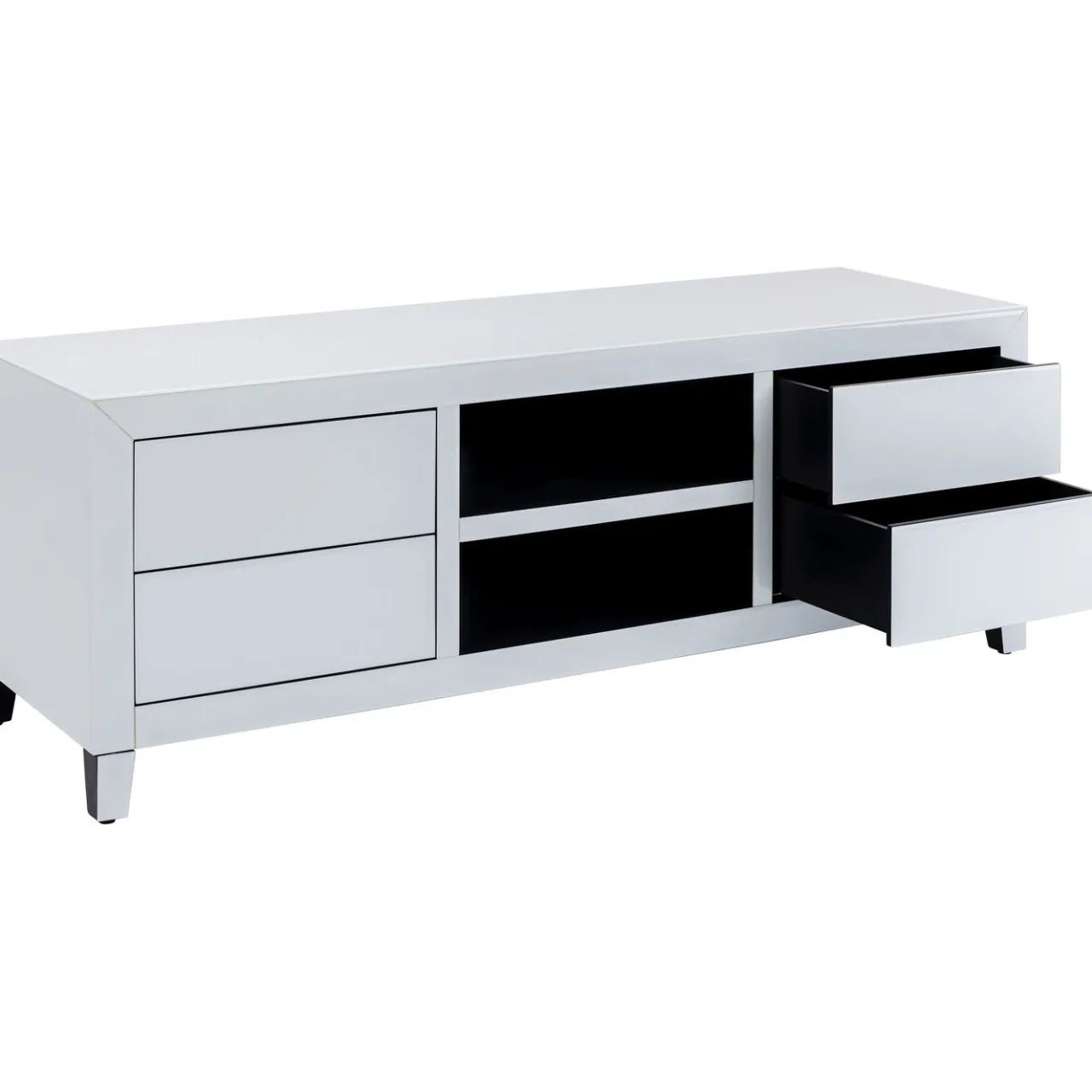 KARE Design Buffet Bas Luxury Push Blanc 140X50Cm Outlet