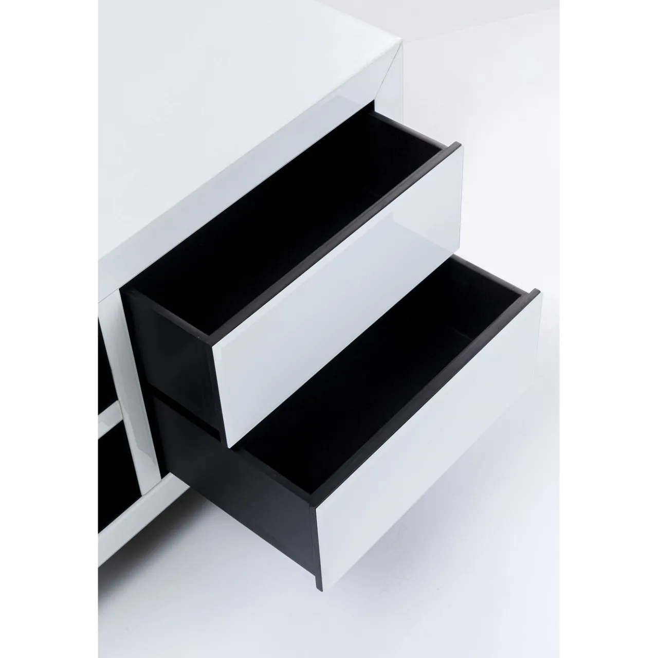 KARE Design Buffet Bas Luxury Push Blanc 140X50Cm Outlet