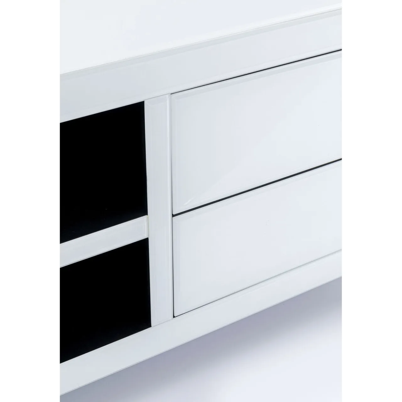 KARE Design Buffet Bas Luxury Push Blanc 140X50Cm Outlet