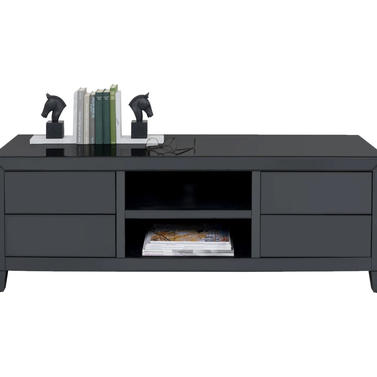 KARE Design Buffet Bas Luxury Push Gris 140X50Cm New