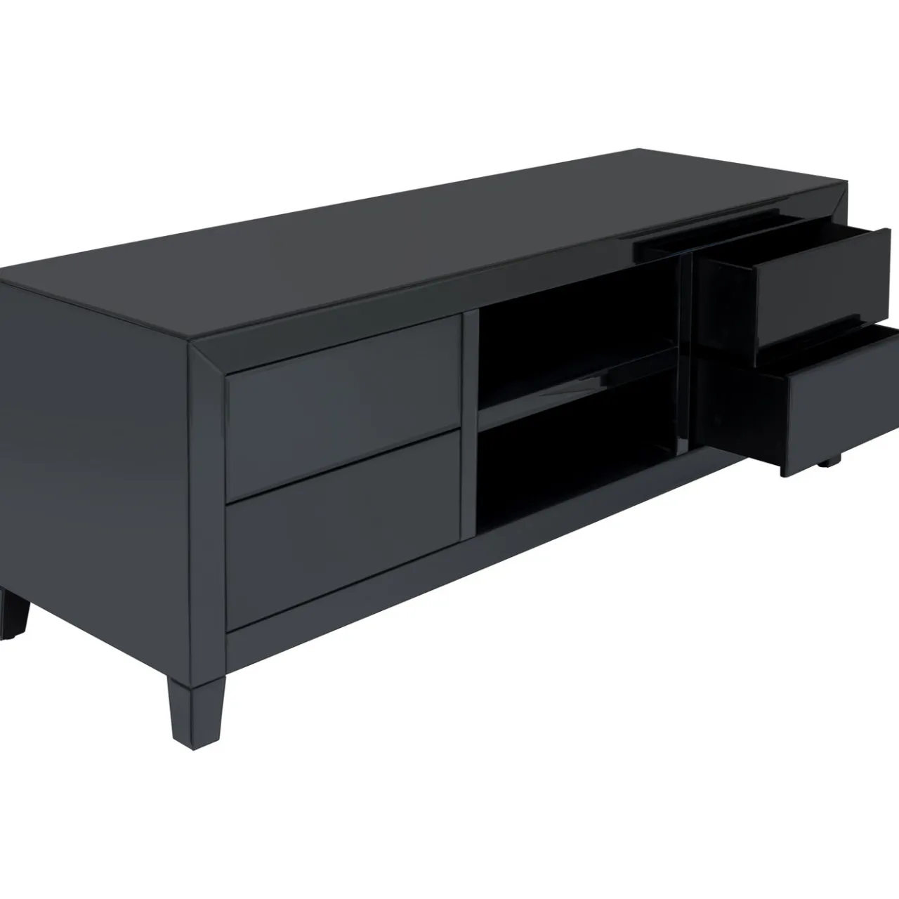 KARE Design Buffet Bas Luxury Push Gris 140X50Cm New
