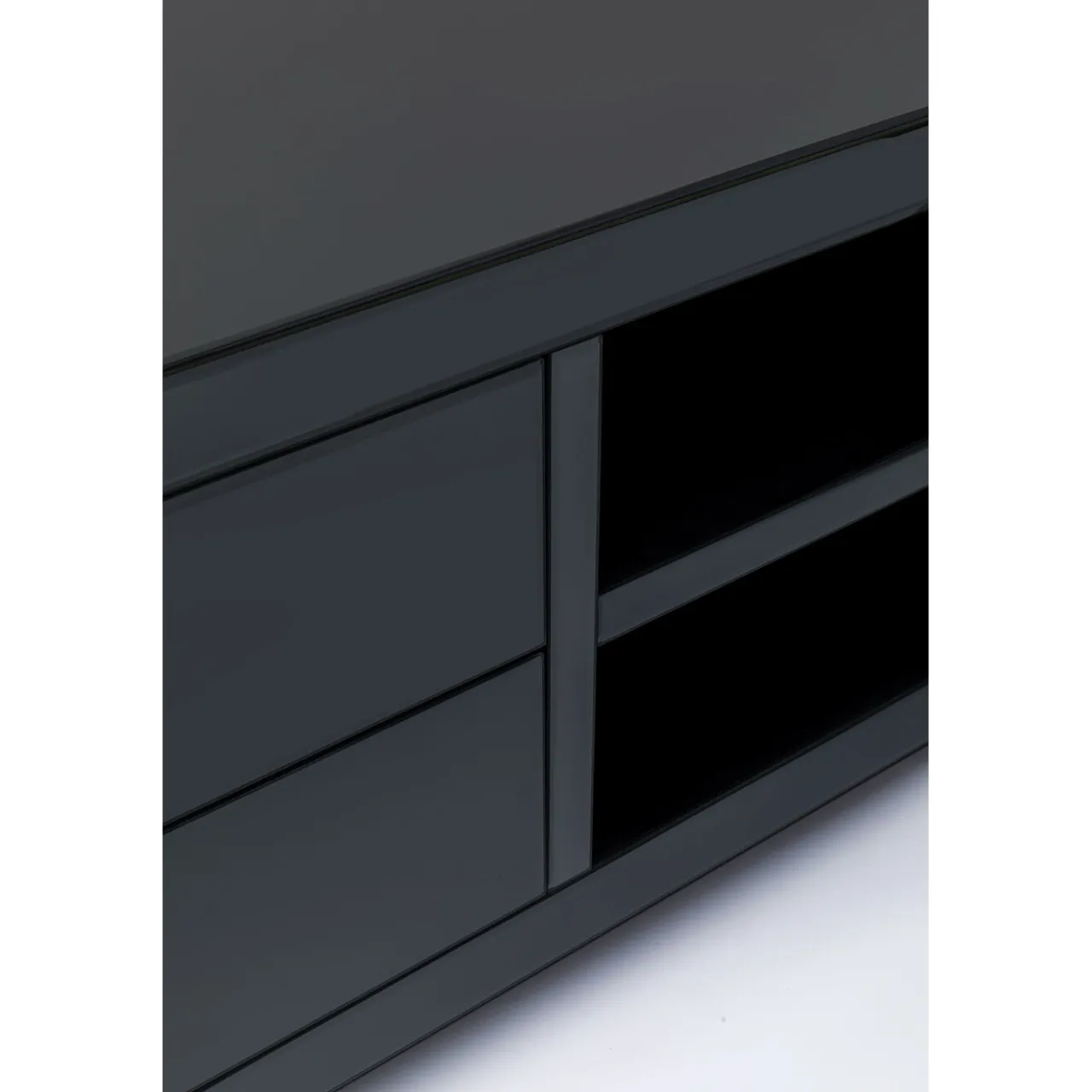 KARE Design Buffet Bas Luxury Push Gris 140X50Cm New