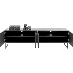 KARE Design Buffet Bas Soran Noir 180X40Cm Hot