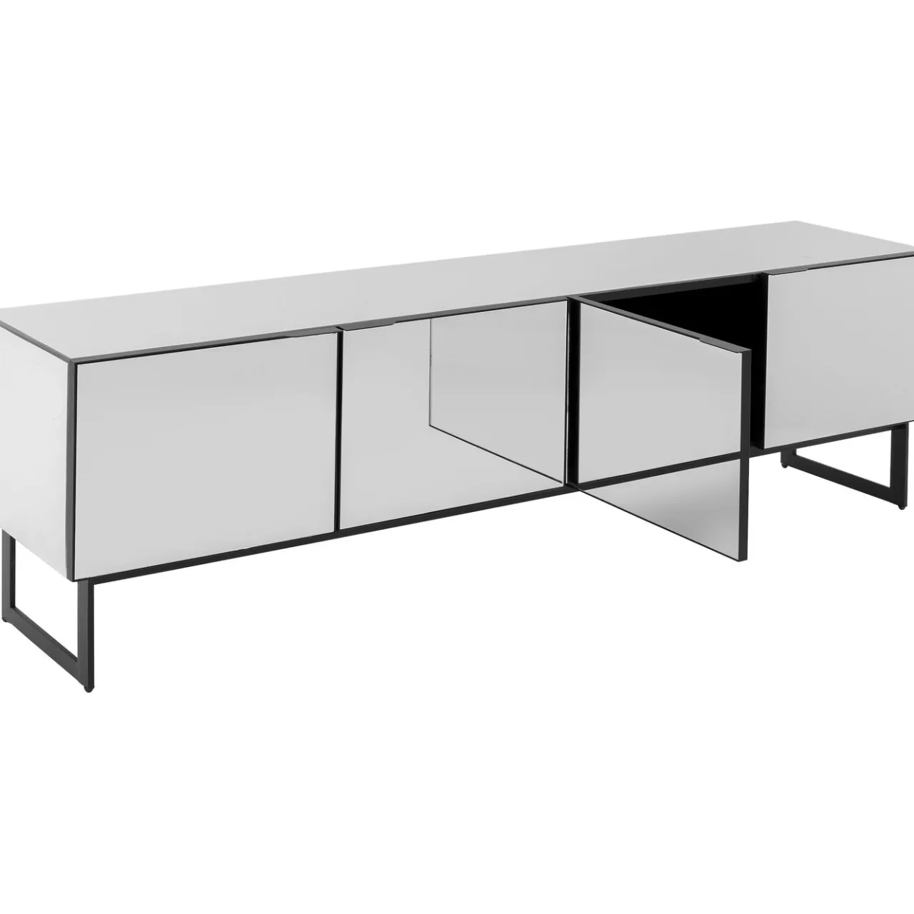 KARE Design Buffet Bas Soran Noir 180X40Cm Hot