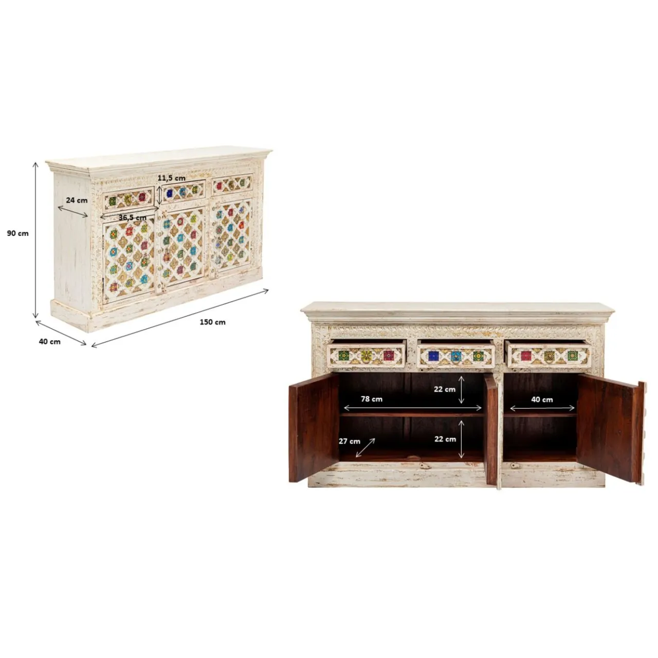 KARE Design Buffet Bazar 150X90Cm Discount