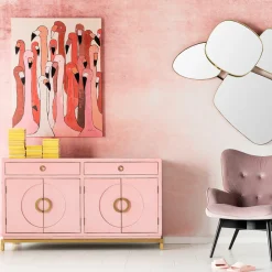 KARE Design Buffet Disk Pink New
