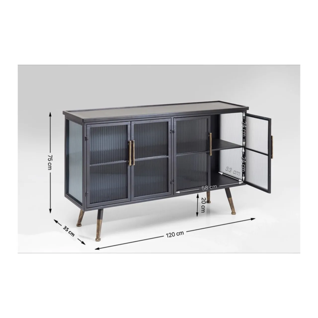 KARE Design Buffet La Gomera 4-Portes Best