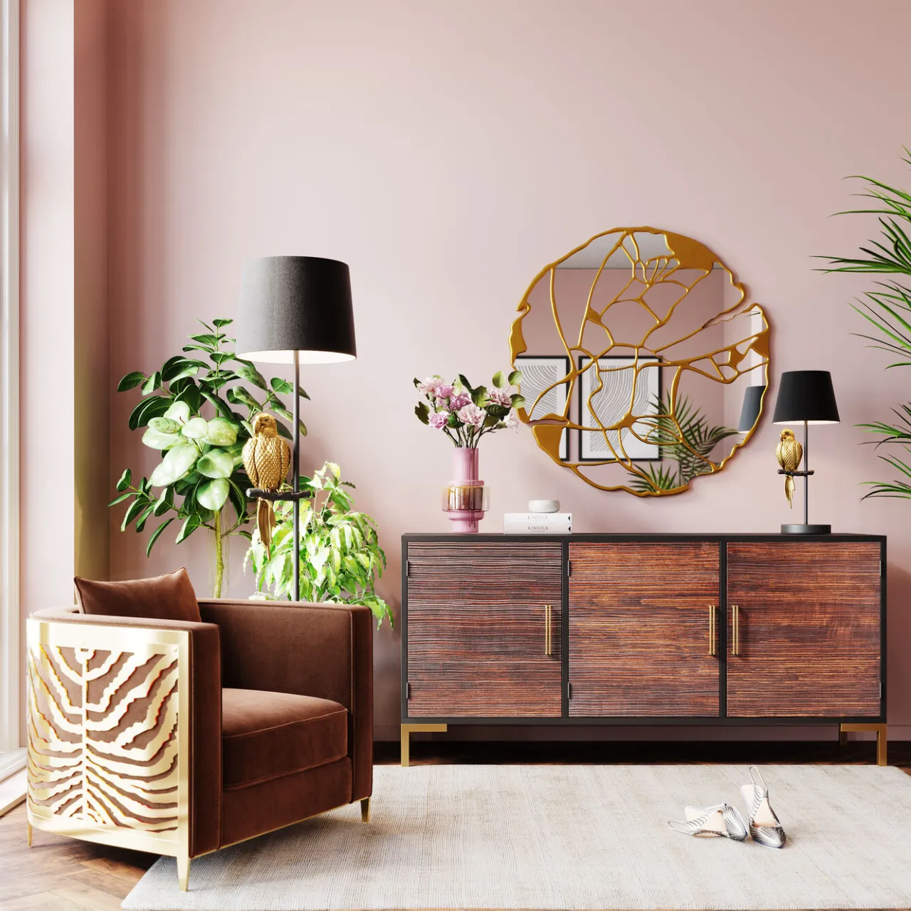 KARE Design Buffet Olbia Fonce 160X77Cm