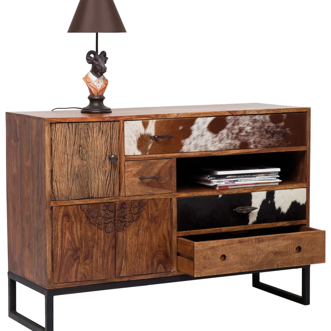 KARE Design Buffet Rodeo 3 Portes,4 Tiroirs Discount