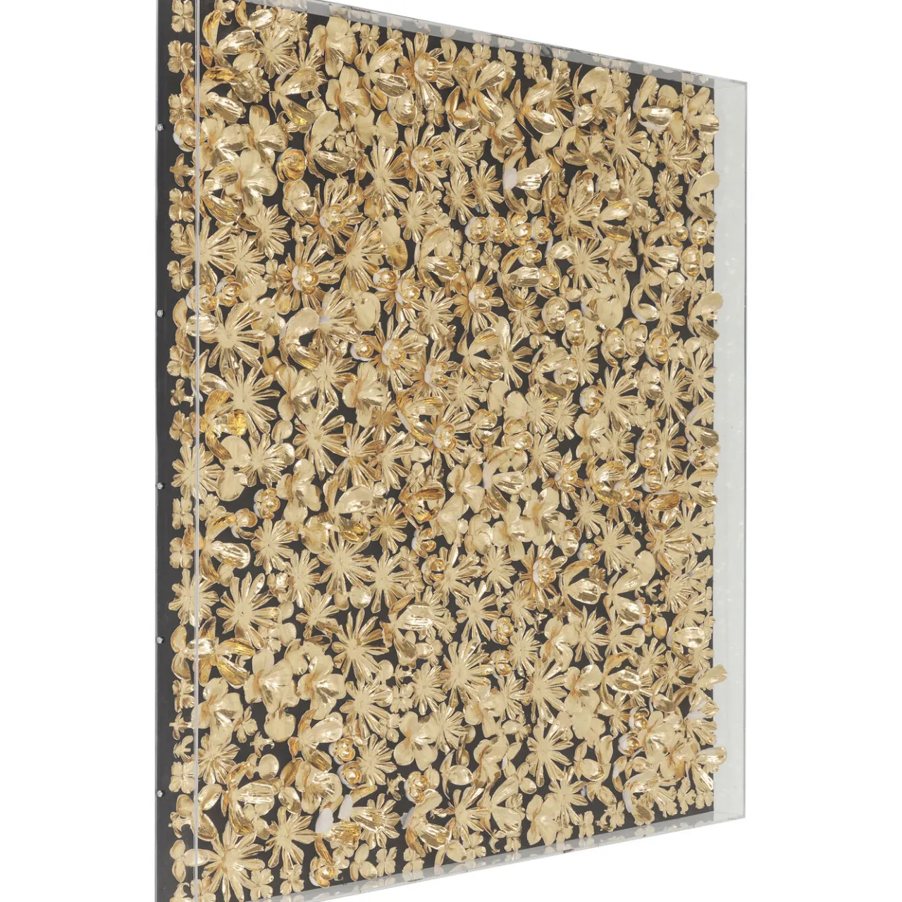 KARE Design Cadre Décoratif Gold Flower 120X120Cm Clearance