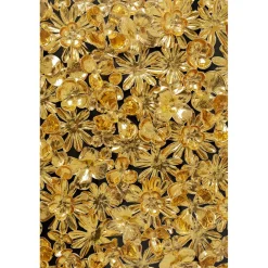 KARE Design Cadre Décoratif Gold Flower 80X80Cm New
