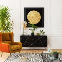 KARE Design Cadre Décoratif Golden Snail 120X120Cm Online