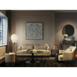 KARE Design Cadre Décoratif Silver Flower 100X100Cm Best