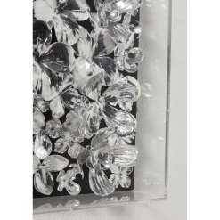 KARE Design Cadre Décoratif Silver Flower 100X100Cm Best