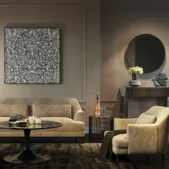 KARE Design Cadre Décoratif Silver Flower 100X100Cm Best