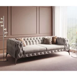 KARE Design Canapés Bellissima 3-Places Beige 240Cm Outlet
