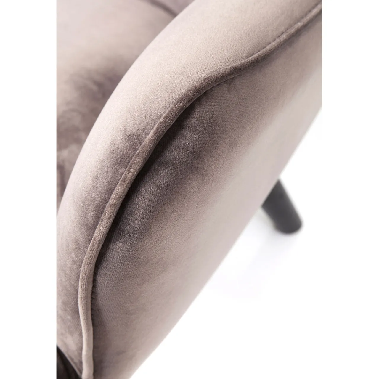 KARE Design Canapés Black Vicky 2-Places Velours Gris Outlet