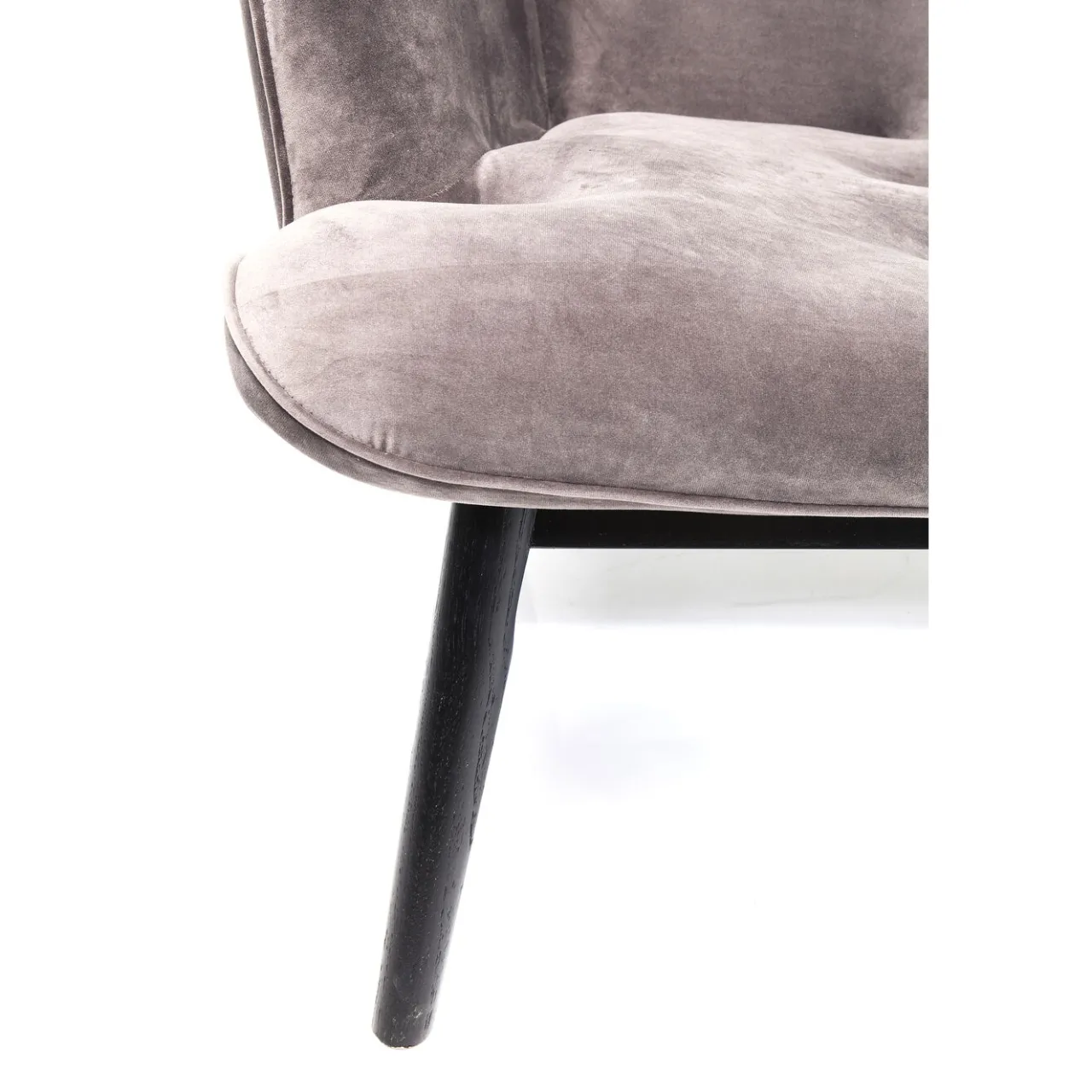 KARE Design Canapés Black Vicky 2-Places Velours Gris Outlet