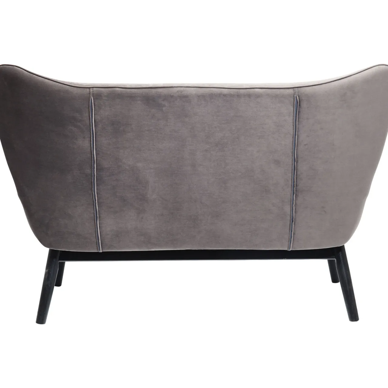 KARE Design Canapés Black Vicky 2-Places Velours Gris Outlet